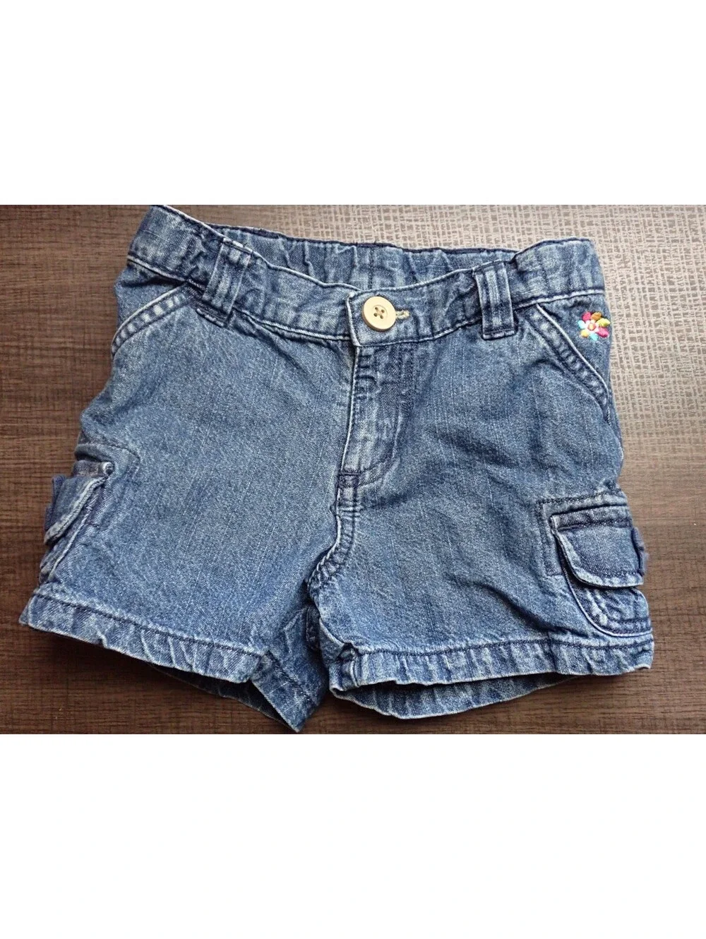 Kids Carters denim cargo shorts